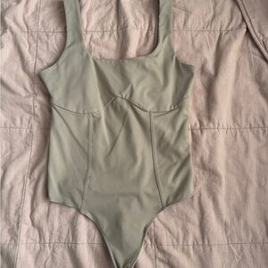 Abercrombie & Fitch | Cotton-Blend Seamless Tan Bodysuit | M
